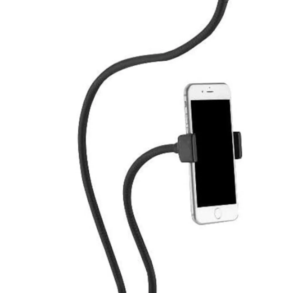 Goose Neck Selfie Light Phone Holder- Clamps to table- 3 Light Modes-360’ Rotate